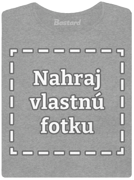 Vlastná potlač dámske tričko Dark Gray Melange