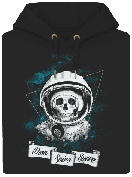 Dum Spiro Spero unisex mikina premium Dark Black