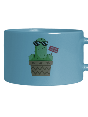 Pozor pichám hrnček makronka Blue Macaron