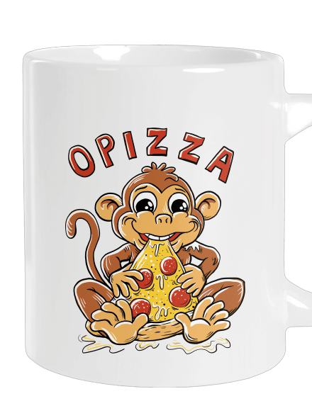 Opizza veľký hrnček White