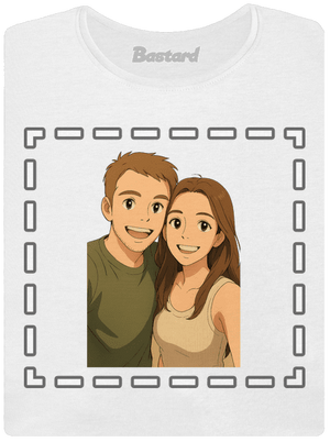 Ghibli efekt z vlastnej fotky dámske tričko White