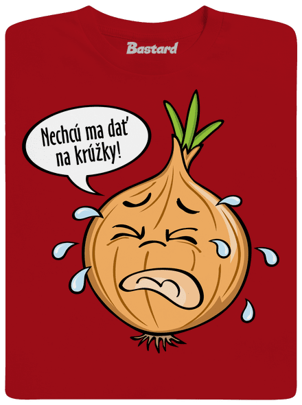 Cibuľa na krúžky pánske dlhý rukáv Red