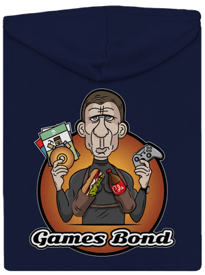 Games Bond pánska mikina na zips Navy