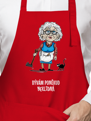 Neklidná - vlastný text zástera Red
