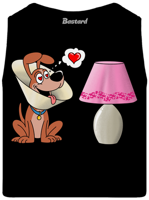 Zamilovaný pes pánske tielko Black