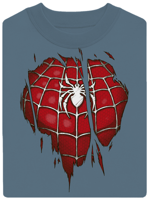 Spider Inside unisex mikina bez kapucne Nordic Blue