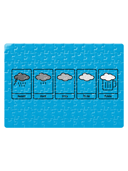Predpoveď počasia puzzle White