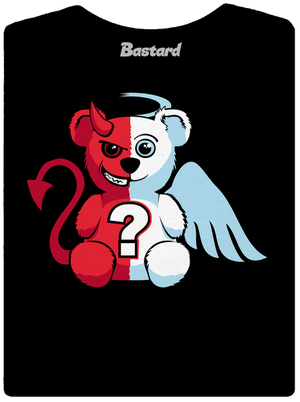 Anjel vs. diabol dámske tričko Black