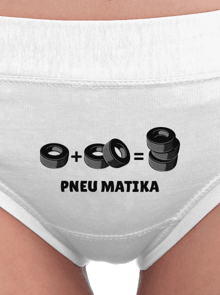 Pneu Matika dámske nohavičky White