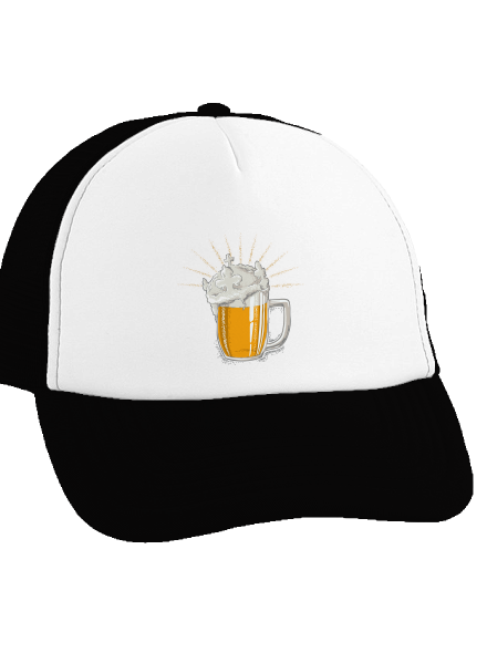 České zlato šiltovka truckerka Black cap
