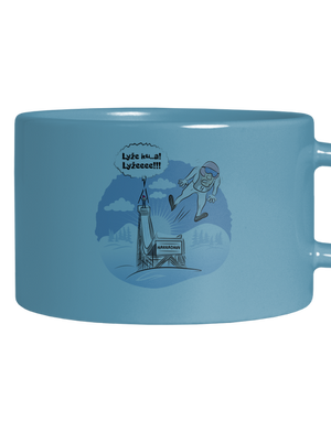 Lyže hrnček makronka Blue Macaron