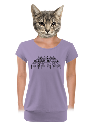 Cimrman: Debil, blbeček dámske tričko s lemom Lavender