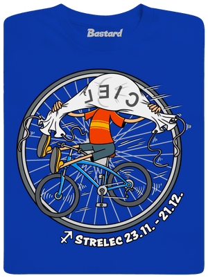 Cyklistický horoskop: Strelec pánske dlhý rukáv Royal Blue