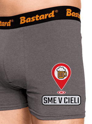 Sme v cieli boxerky Gray Melange