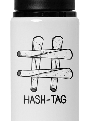 Hash tag flaša na vodu White