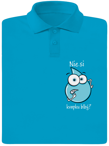 Nie si kvapku blbý pánska polokošeľa Blue Atol