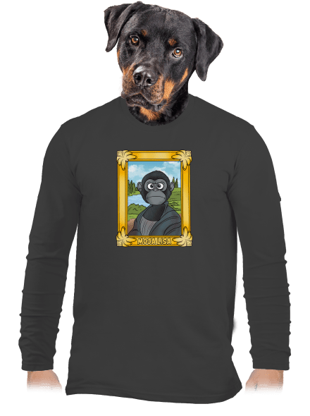 Moja Lisa pánske dlhý rukáv Dark Grey