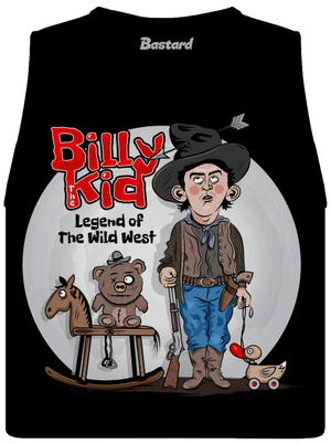 Billy The Kid dámske tielko voľné Black