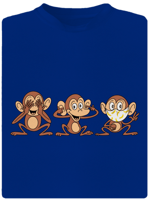 Opičky pánske športové tričko Royal Blue Mal
