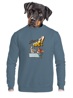 unisex mikina bez kapucne