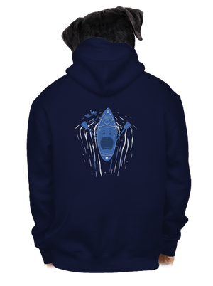 Ahhhh! pánska mikina na zips Navy