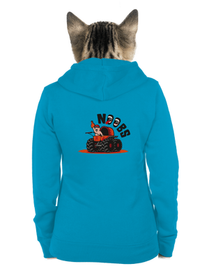 Monster stroller dámska mikina na zips Blue Atol