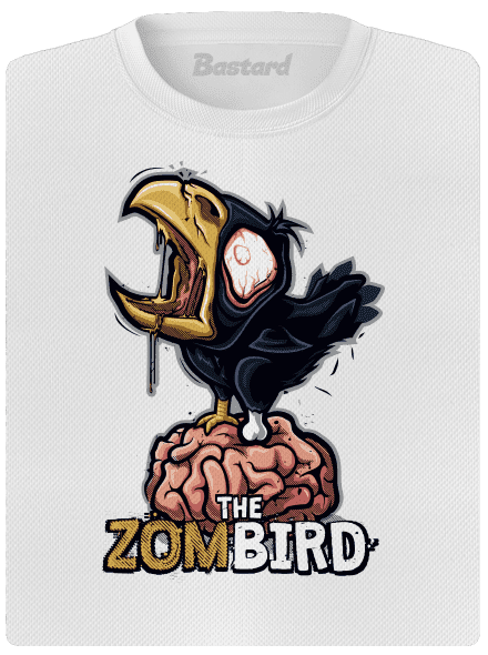 Zombird dámske športové tričko White
