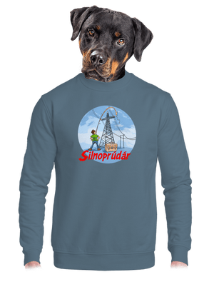 Silnoprúdár unisex mikina bez kapucne Nordic Blue