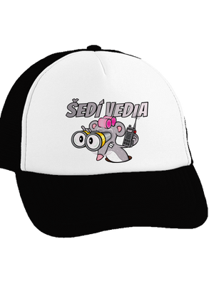 Šedí vedia - myš šiltovka truckerka Black cap