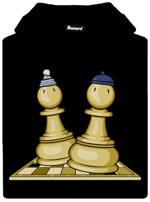 Šach a Mat dámska mikina klokanka Black