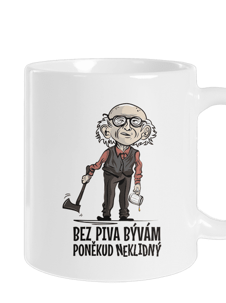 Neklidný bez piva klasický hrnček White