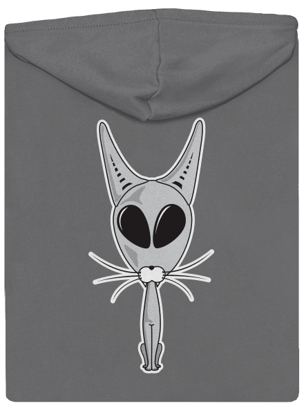 Mimozemská mačka dámska mikina na zips Steel Gray