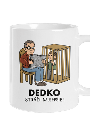 Dedko stráži najlepšie klasický hrnček White