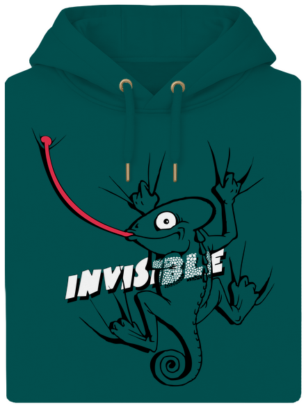 Invisible chameleon unisex mikina premium Emerald Green