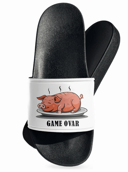 Game ovar šľapky White
