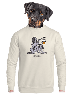 unisex mikina bez kapucne