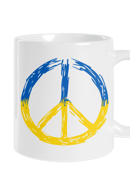Ukrajina - Peace klasický hrnček White