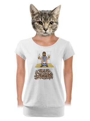 BurChuck dámske tričko s lemom White