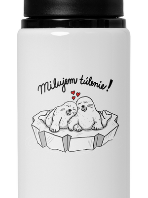 Milujem túlenie flaša na vodu White
