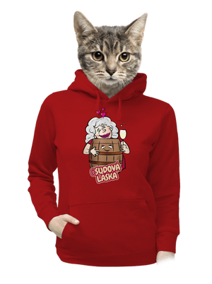 Osudová láska dámska mikina klokanka Red Mal