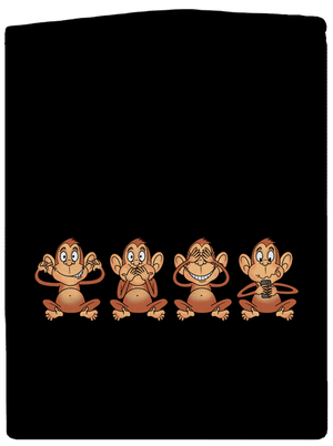 Opička s mobilom dámska mikina na zips Black