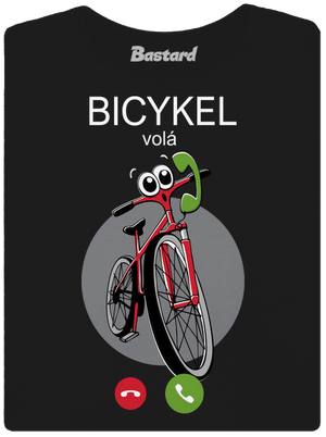 Bicykel volá dámske tričko Black