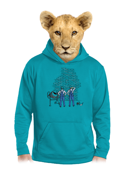 Murári detská mikina klokanka Hawaiian Blue