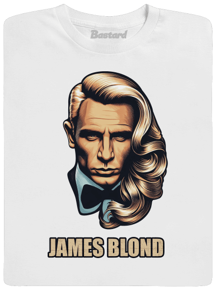 James Blond pánske dlhý rukáv White