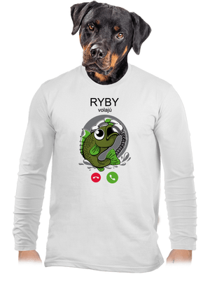 Ryby volají pánske dlhý rukáv White