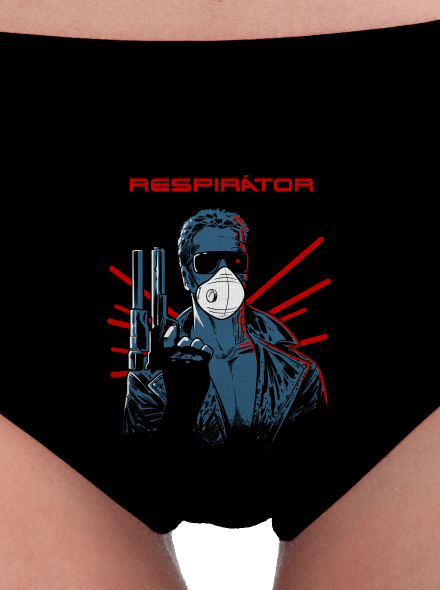 Respirátor dámske nohavičky Black