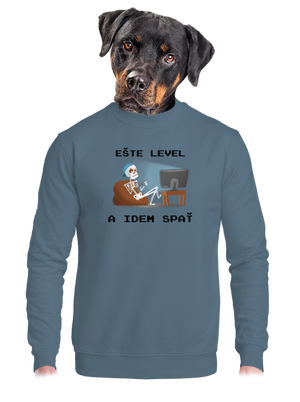 Ešte level unisex mikina bez kapucne Nordic Blue