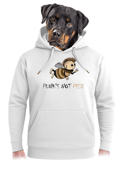 Punks Not Med unisex mikina premium Snowwhite