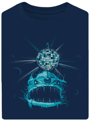 Morský discočert unisex tričko oversized Midnight Blue