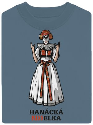 Hanácká Kisselka unisex mikina bez kapucne Nordic Blue